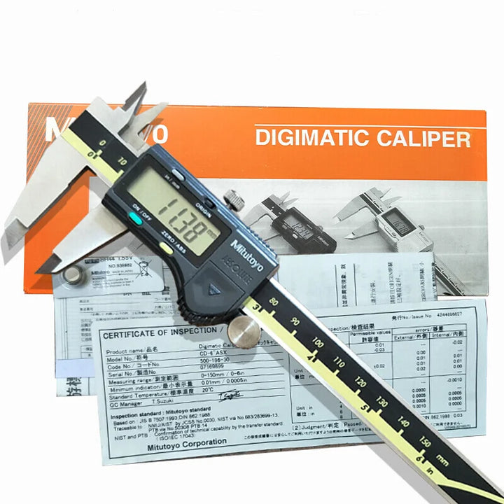 Mitutoyo Caliper 0-150mm 500-196-30 LCD Digital Vernier Calipers 6in Electronic Measuring Stainless Steel