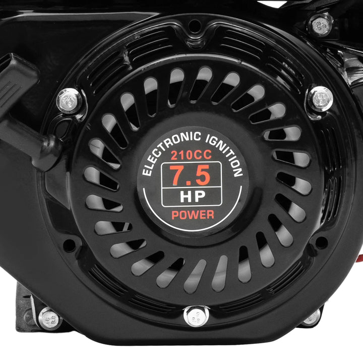 212CC 4-Stroke 7.5 HP Electric Start Horizontal Black Gasoline Engine Air Cooling Low Noise Stable Running With Large Fuel Tank