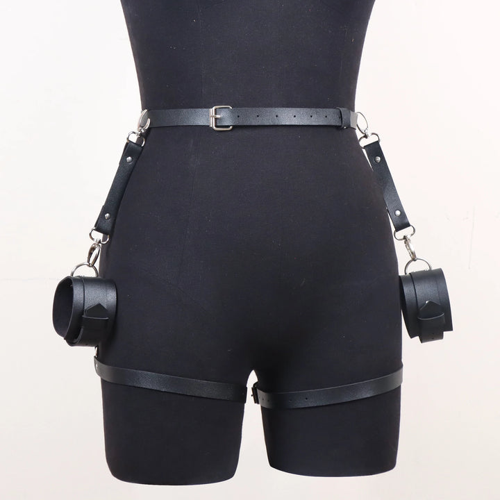 Women Harness Belt Pu Leather Lingerie Bondage Gothic Body Harness Adjustable Women's Belts Punk Clothing Accessories