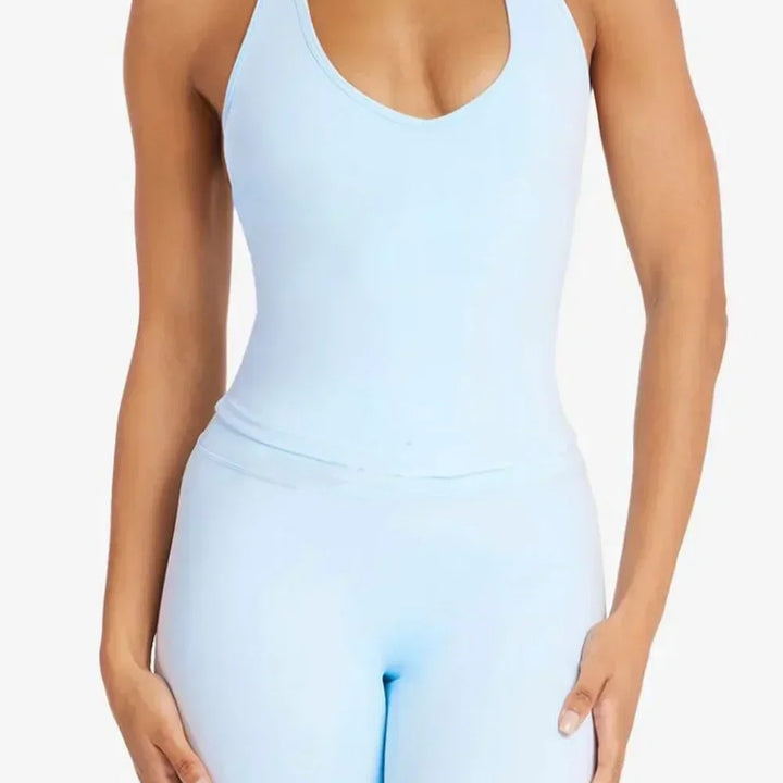Women sexy halter halter fitness wear Yoga vest with chest pad Sports bra Sports shorts Yoga fitness clothing