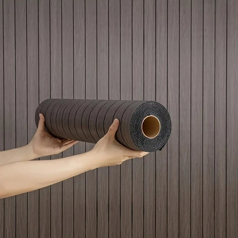 Extra thick 3D retro wood grain self-adhesive wallpaper - perfect for DIY ceiling and wall projects, SXP resin, removable and wa