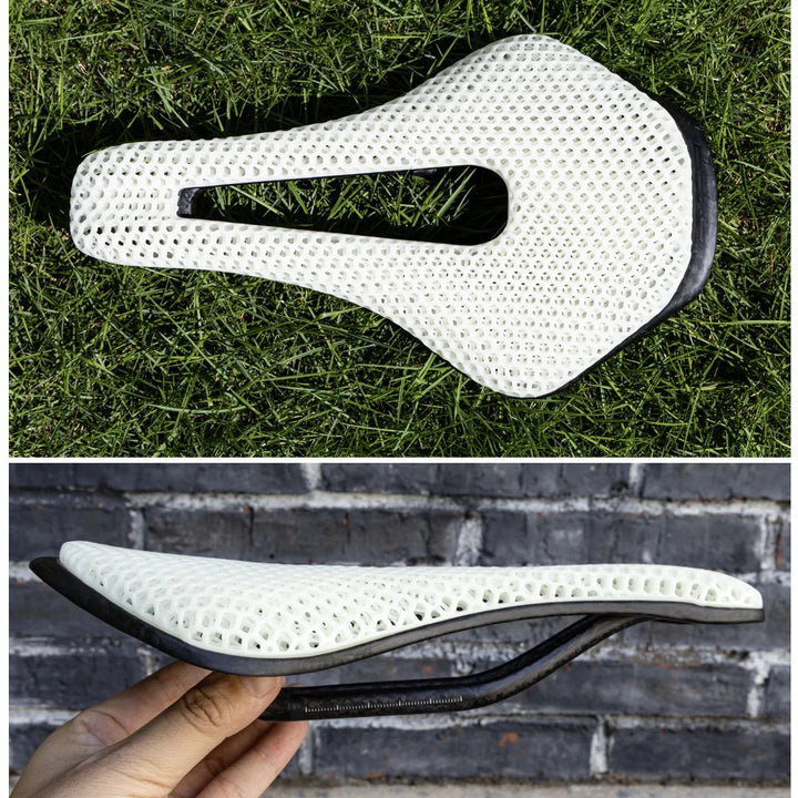 2024 RYET 3D Printed Saddle Ultralight Hollow Comfortable Full Carbon MTB Road Racing Bike Cycling Seat Bicycle Cushion Parts