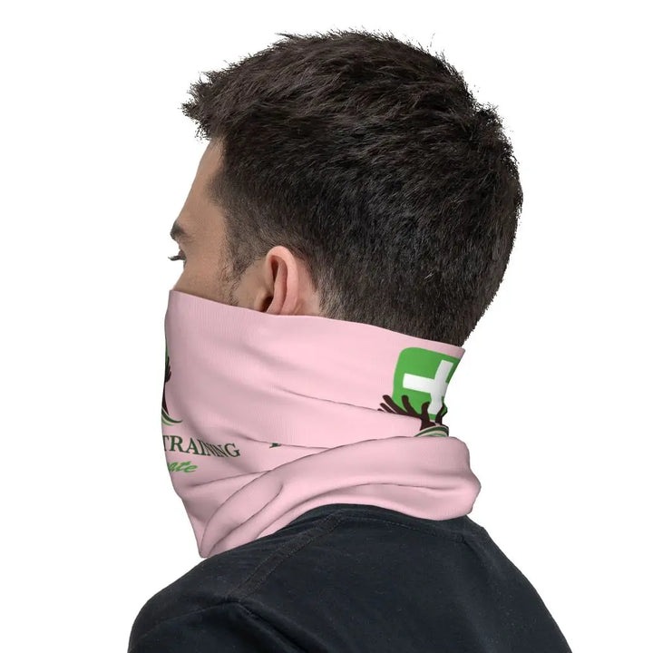 Custom Nursing Pattern Nurse Bandana Neck Gaiter for Ski Cycling Women Men Wrap Scarf Health Care Headband Warmer