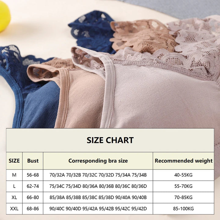 Bras For Women Plus Size Push Up Bra Sexy Lace Underwear Sleep XL XXL Bralette Seamless Vest With Pad Underwear Top BH