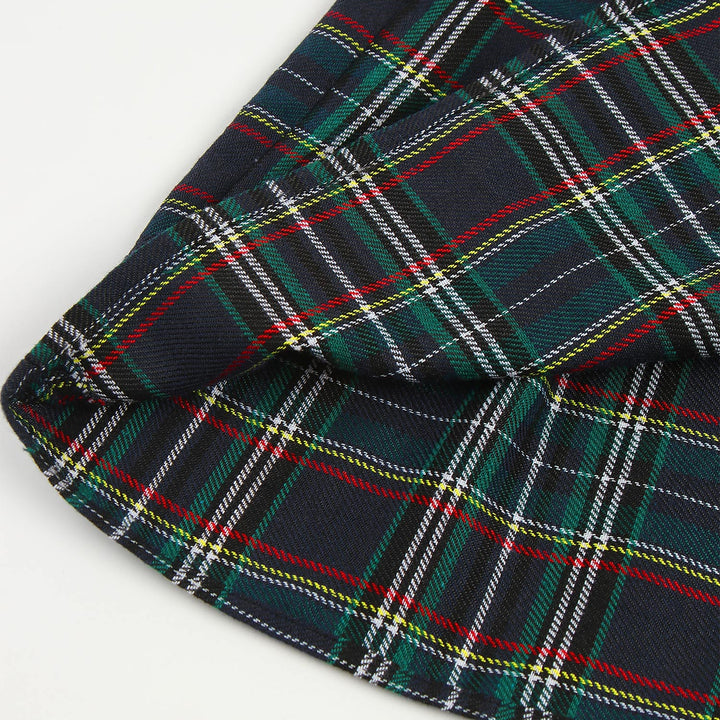Womens Plaid Pleated Skirts With Necktie Harajuku Mini Japanese Preppy Schoolgirls Uniforms Kawaii Skirts Ladies Cosplay Costume