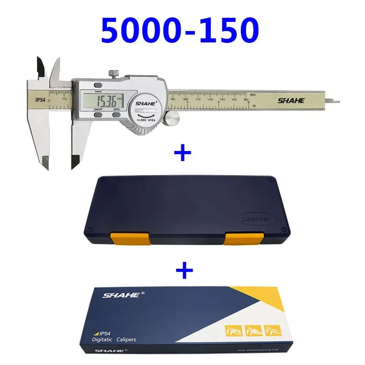 Shahe Calipers 0-150 mm Vernier Caliper Micrometer Gauge IP54 Digital Vernier Caliper Measuring Tool 0.01 Digital Caliper