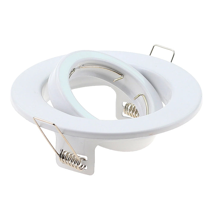 Metal Round GU10 MR16 GU5,3 Recessed Downlight LED Fitting Ceiling Spot Lights Frame Suit Dia108mm Bulbs Lamp Socket Holder