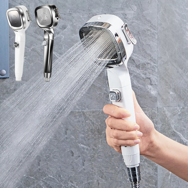 Bathroom supplies High Pressure Shower Head With Switch Water Saving Shower Nozzle 4 Modes High Pressure