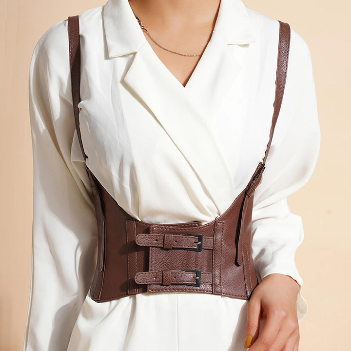 Multiple colour Oversize Female waist Underbust Corset gothic Harness Strap Rubber Girdle Elastic Belt Cummerbund for women Lady