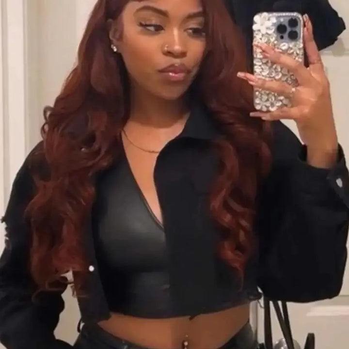 #4 Chocolate Brown Wig Body Wave 13x4 HD Transparent Lace Front Human Hair Wigs Biazilian Colored Wigs For Women