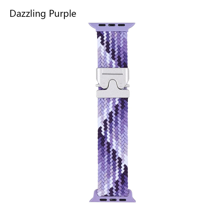 Nylon Canvas Watch Strap for Apple iWatch Series 10 42mm 46mm Ultra 1/2 49mm  S9 8 7 41mm 45mm  S4-6 40mm 44mm Parachute Buckle