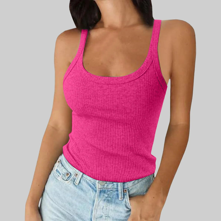 Green Camis O Neck Summer Knit Vest Sleeveless Women Sexy Basic T Shirt White Off Shoulder Ribbed Black Tank Tops Casual Y2K