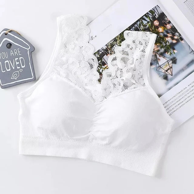Bras For Women Plus Size Push Up Bra Sexy Lace Underwear Sleep XL XXL Bralette Seamless Vest With Pad Underwear Top BH