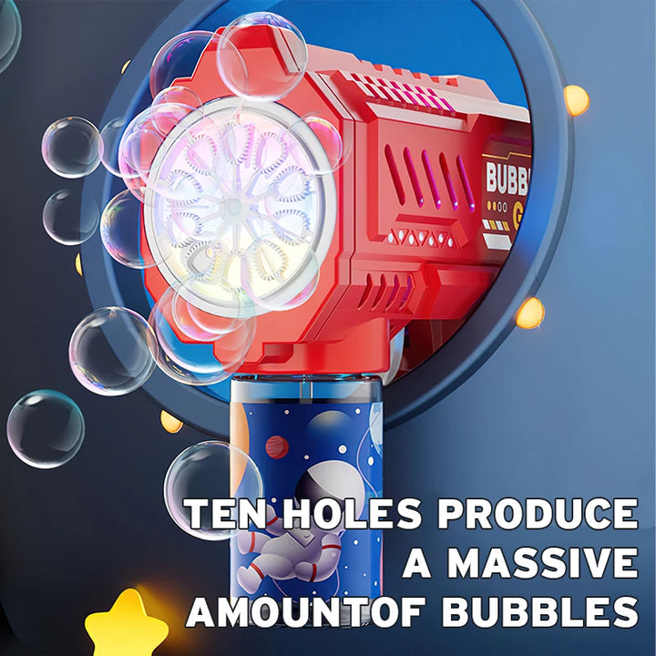 Fully automatic children's bubble machine luminous toy gift bubble gun bubble stick without battery without  bubble water