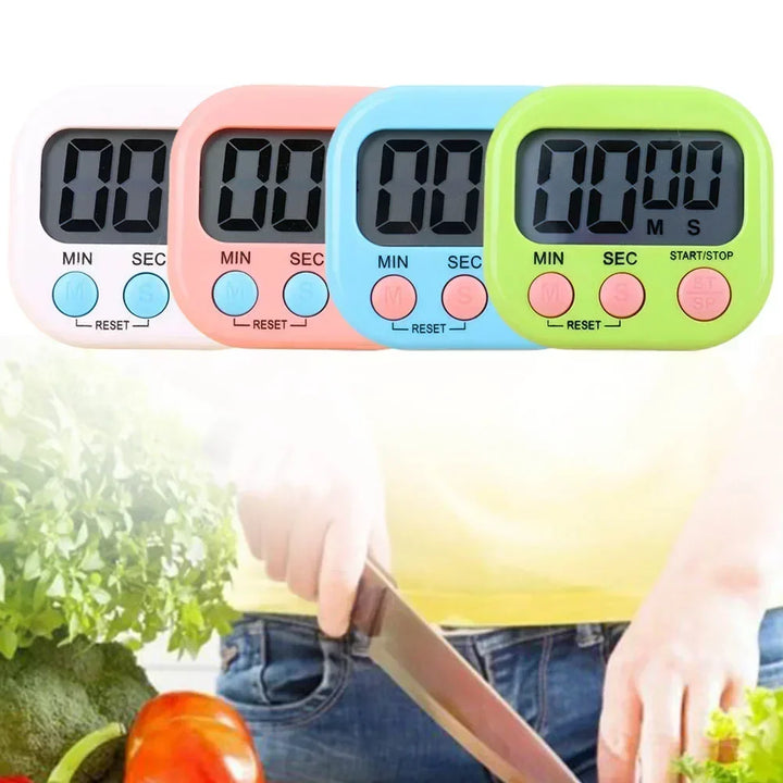 Sports Alarm Clock Egg Cooking Timer Kitchen Magnetic LCD Digital Countdown Timer Reminder Tool Cuisine Electronic Tools Gadgets