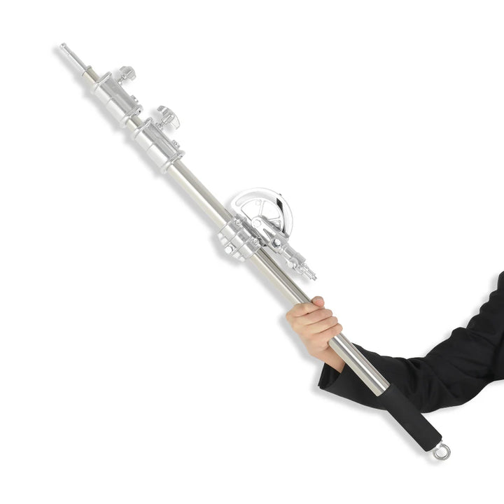 SH Stainless Steel Adjustable Cross Arm 106-249cm Photo Studio Telescopic Boom Arm Top Light For Pro Studio Flash Strobe