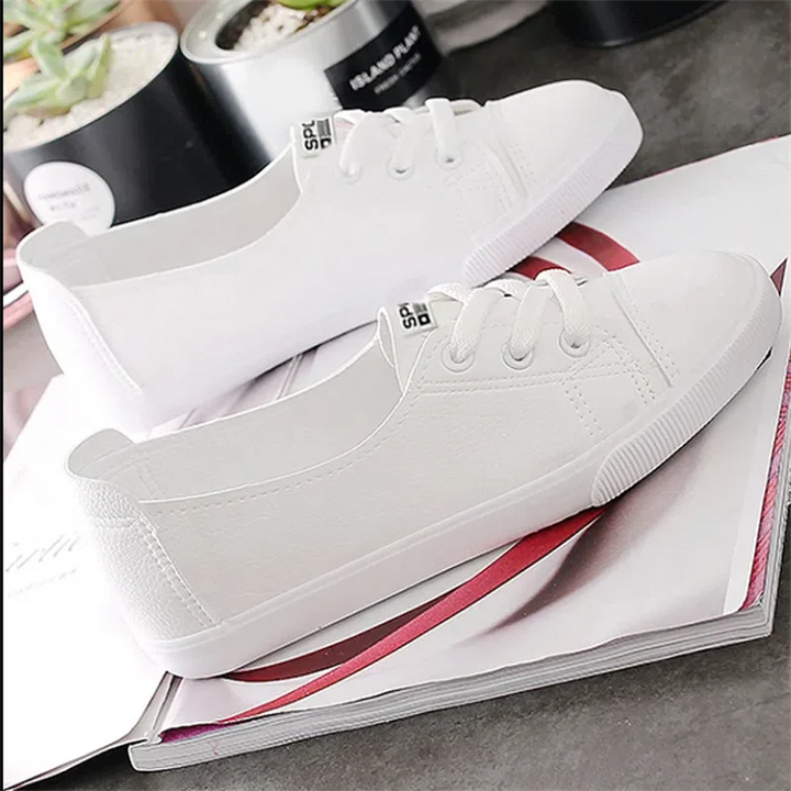 Women Flat Shoes New Light -mouth White Shoes Female Cloth Shoes leisure Korean Ladies Shoe Soft Breathable Zapatos Para Mujeres