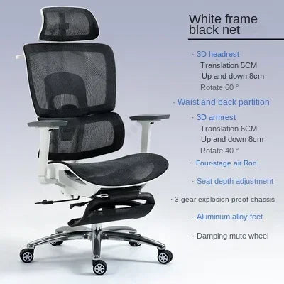 Ergonomic Office Chair with Adjustable Armrest, Lumbar Support, and Headrest – Perfect for Gaming and Desk Work