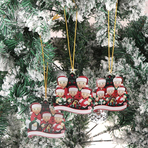 Christmas Pendant DIY Personal Family Christmas Decorations For Home Navidad Christmas Tree Hanging Ornament New Year