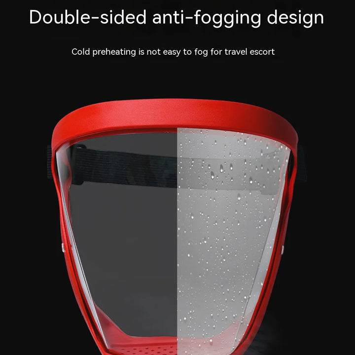 Transparent Facial Protector Super Protective Face Shield for Work Weed Whacking Anti-Fog Full Face Mask for Kitchen Oil Proof