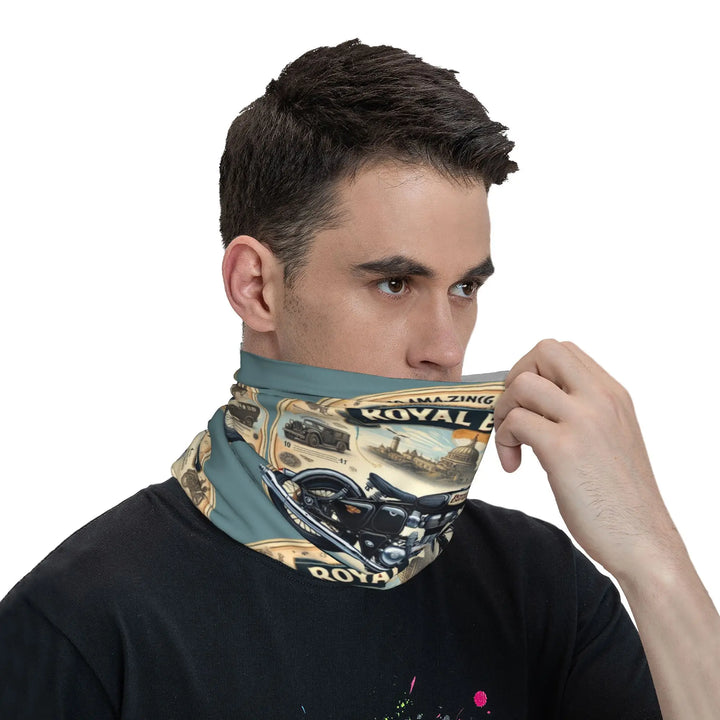 Custom Enfields Motorcycle Bandana Neck Gaiter for Hiking Hunting Women Men Wrap Scarf  Headband Warmer