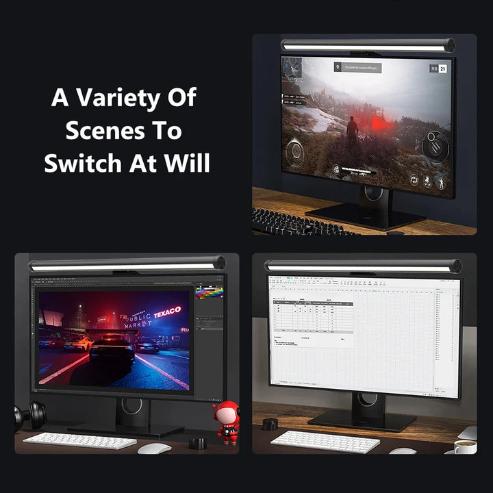 BEIMU Screen Light Desk Lamp Computer Monitor Light Bar Screen Hanging Light Table Lamp Monitor Laptop Light USB Study Read Lamp