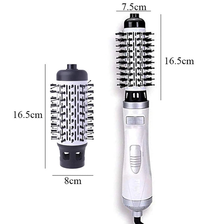 Negative Ionic Blow Hair Dryer Hot Air Brush Hair Straightening Comb Curling Iron Multifunctional 3-In-1 Automatic Hot Air Comb