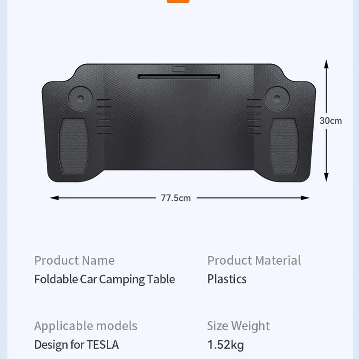 Desk Design for Tesla Model 3 / Y 2024 Car Steering Wheel Laptop Tray Food Desk Portable Office Table for Tesla