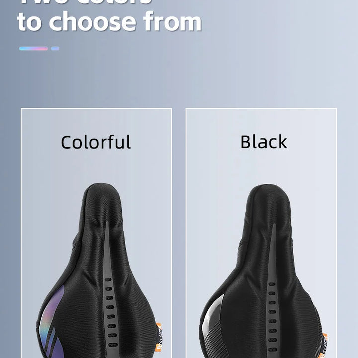 WEST BIKING Comfortable Bicycle Saddle Cover Breathable Rebound Silicone Foam Bike Seat Cover With Rain Cover Bike Accessories