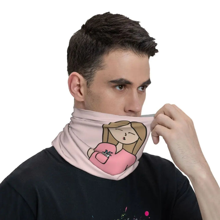Custom Nursing Pattern Nurse Bandana Neck Gaiter for Ski Cycling Women Men Wrap Scarf Health Care Headband Warmer
