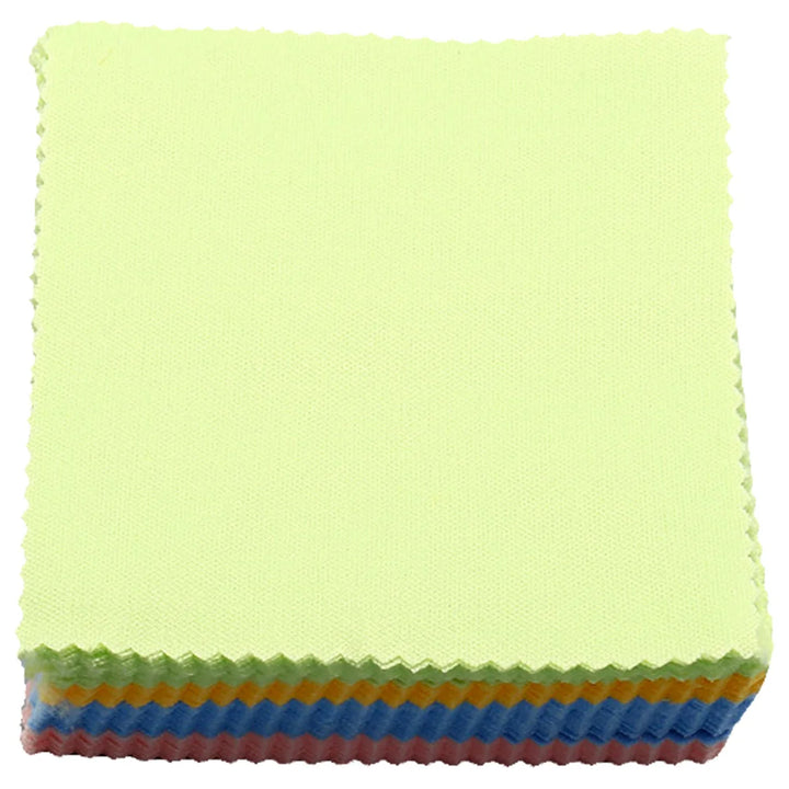 100 Pcs Glasses Cloth Colored Lens Cleaning Eye Cleaner Wipes Small for Eyeglasses Cloths Phone Screen Camera Lenses