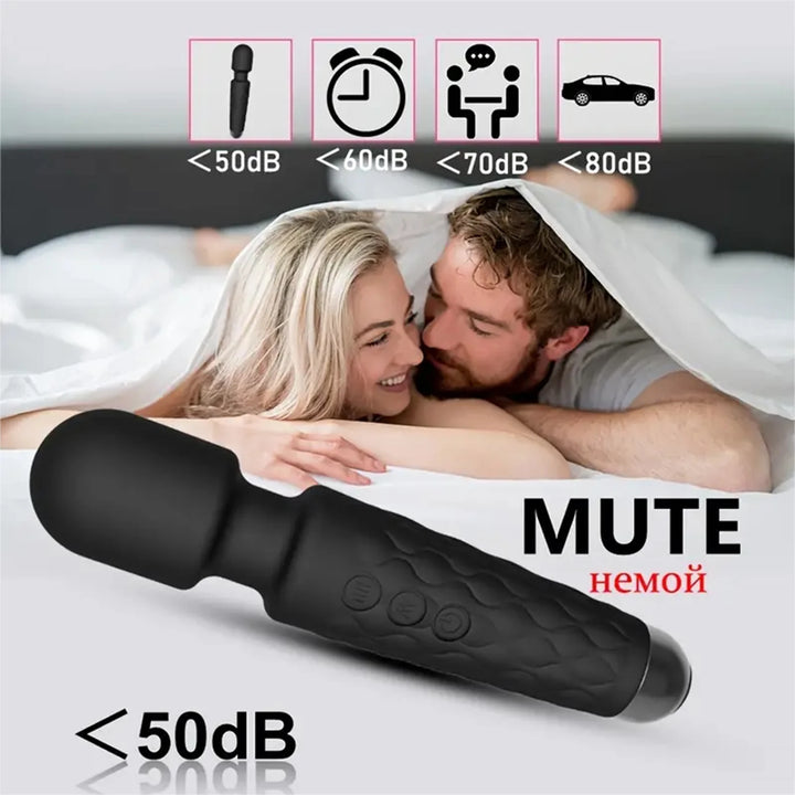 1PC-Portable electric massage stick with 8 adjustable 20 modes, suitable for the back/neck/legs/waist, relieving fatigue Silent