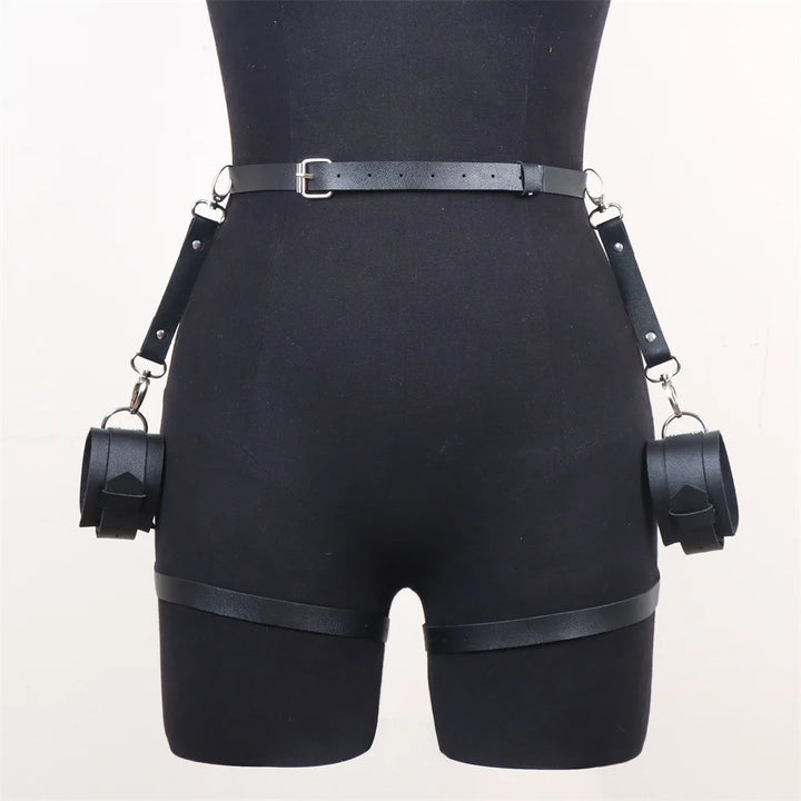 Women Harness Belt Pu Leather Lingerie Bondage Gothic Body Harness Adjustable Women's Belts Punk Clothing Accessories