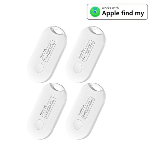4PCS Bluetooth Tracker Works With Apple Find My Keys Finder and Item Tracker Tags MFI Certification for Car Keys and Phones Bags
