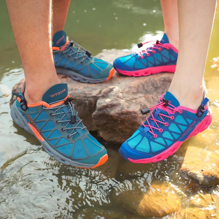 Runing Shoes Men Women Trekking Outdoor Sport Shoes Non Slip Tactical Climbing Shoes Water Upstream Ladies Sneakers Quick Drying