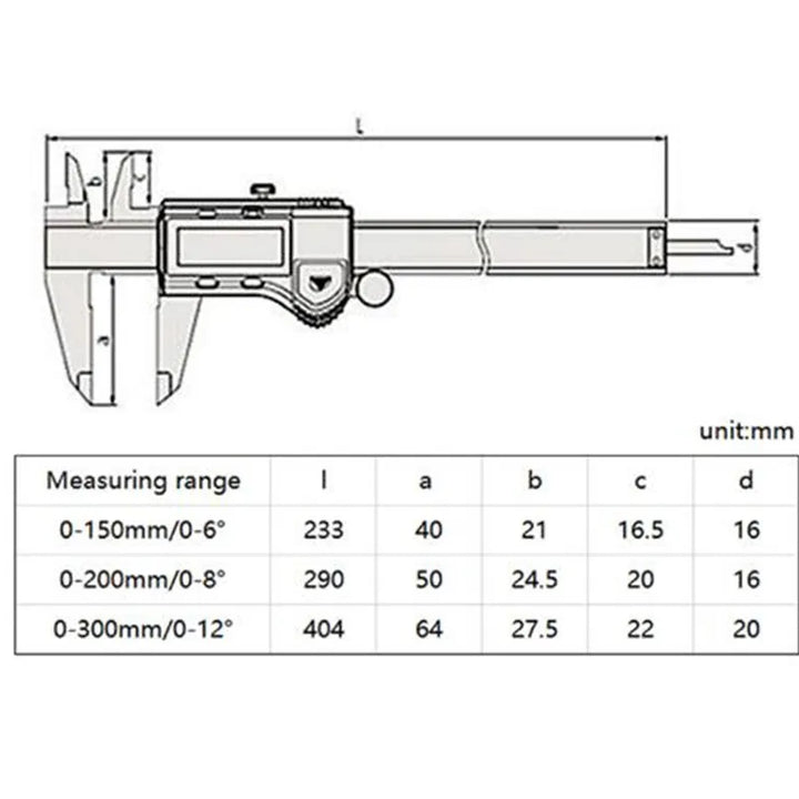 Mitutoyo Caliper 0-150mm 500-196-30 LCD Digital Vernier Calipers 6in Electronic Measuring Stainless Steel