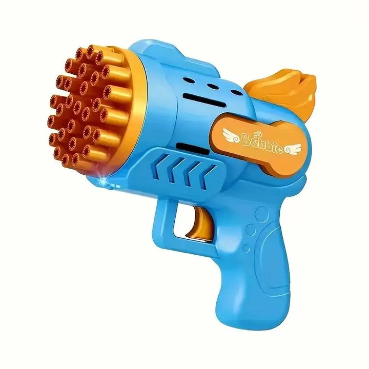 Light-Up Bubble Gun - 29-Hole Gatling Blaster for Boys & Girls 6-14 Years Old (Battery & Bubble Liquid Not Included)