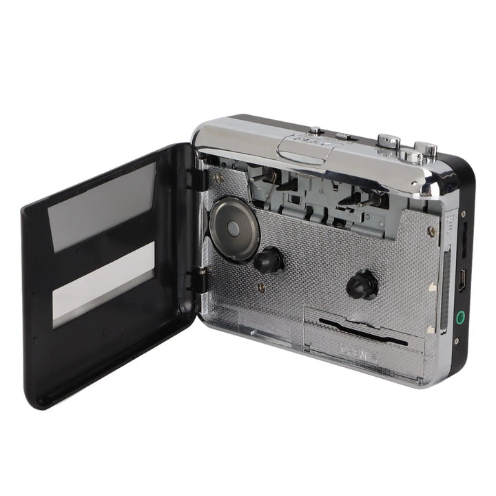 Tape to MP3 Converter Stereo 3.5mm Portable USB Cassette Player with Earphone for Laptop PC Portable Cassette Player