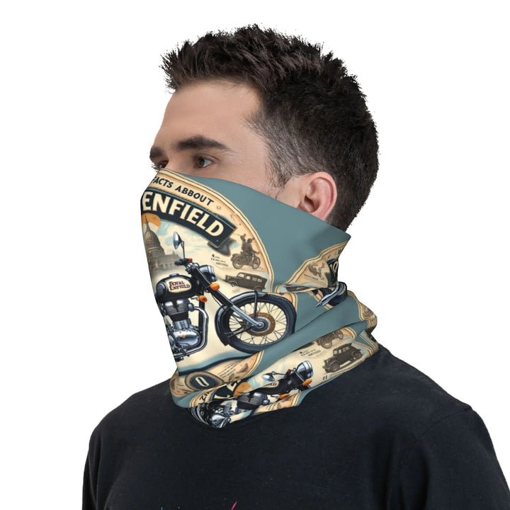 Custom Enfields Motorcycle Bandana Neck Gaiter for Hiking Hunting Women Men Wrap Scarf  Headband Warmer