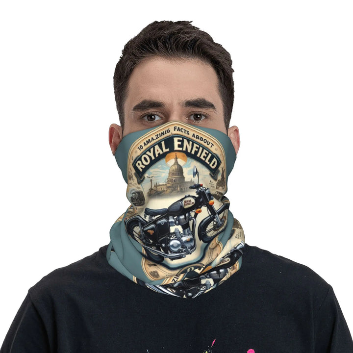 Custom Enfields Motorcycle Bandana Neck Gaiter for Hiking Hunting Women Men Wrap Scarf  Headband Warmer