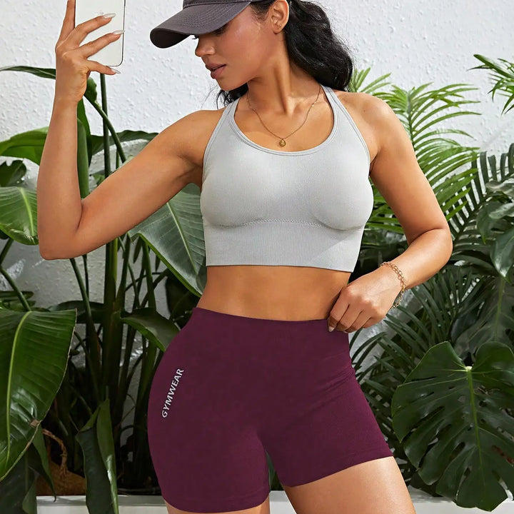 Fitness Shorts Female Tight Cycling Yoga Breathable Sports Pants High Waist