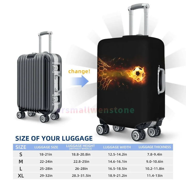Football Luggage Cover Suitcase Protector Thicken Elasticity Dust Covered Anti-scratch Protective Case 18-32 Inch