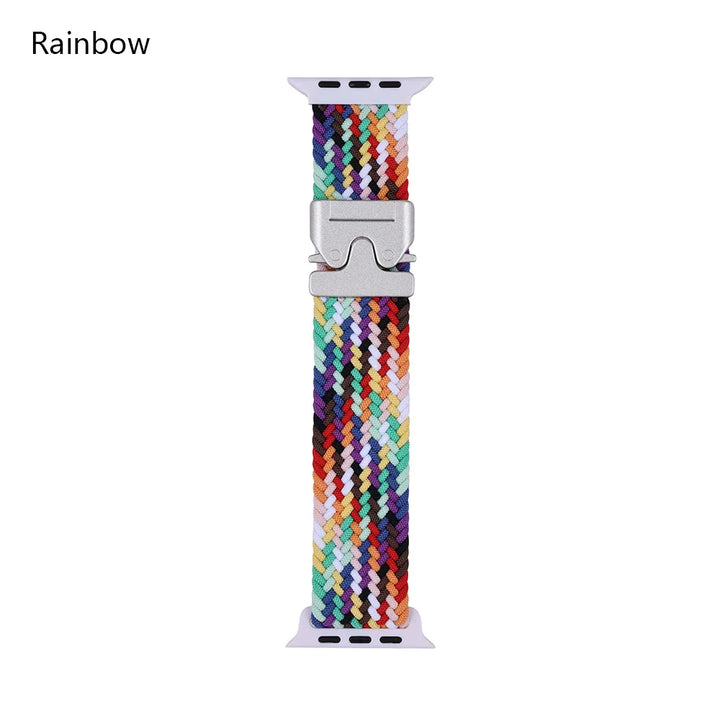 Nylon Canvas Watch Strap for Apple iWatch Series 10 42mm 46mm Ultra 1/2 49mm  S9 8 7 41mm 45mm  S4-6 40mm 44mm Parachute Buckle