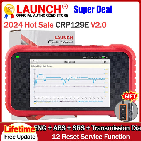 LAUNCH X431 CRP129E V2.0 code readers scan tools for Car ENG AT ABS SRS Oil SAS TMPS Automotive Electric Tool obd2 scanner
