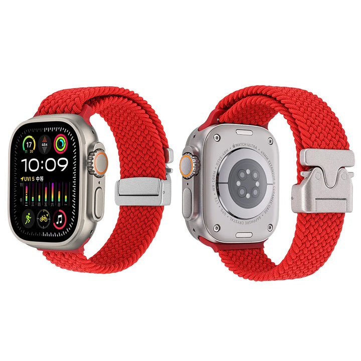 Nylon Canvas Watch Strap for Apple iWatch Series 10 42mm 46mm Ultra 1/2 49mm  S9 8 7 41mm 45mm  S4-6 40mm 44mm Parachute Buckle