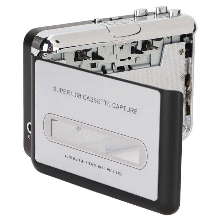 Tape to MP3 Converter Stereo 3.5mm Portable USB Cassette Player with Earphone for Laptop PC Portable Cassette Player