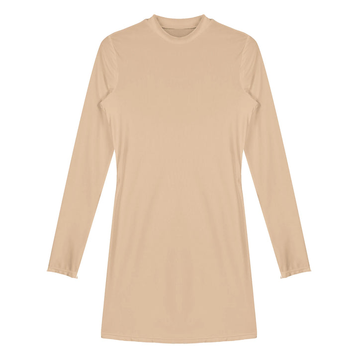 Women Oil Bodycon Dress Smooth Stretchy Tight Party Dress Female Sexy Envening Dresses Glossy Long Sleeve Bodycon Dress Clubwear