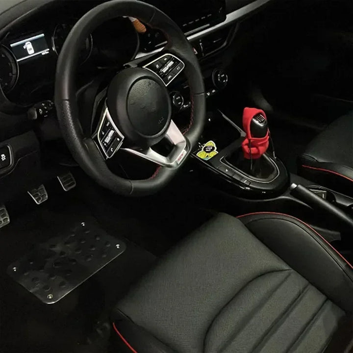 Winter Fashion Hoodie Car Gear Shift Knob Cover Manual Handle Gear Shift Decor Automatic Magical Christmas Interior Accessories