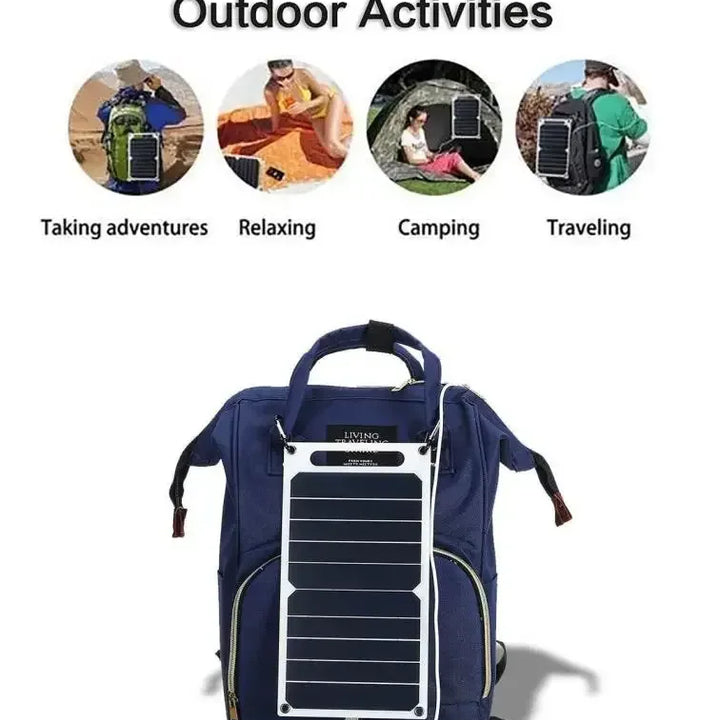 Waterproof 30W Solar Charging Panel – Portable USB Solar Power Bank for Outdoor Camping Hiking & Phone Charging
