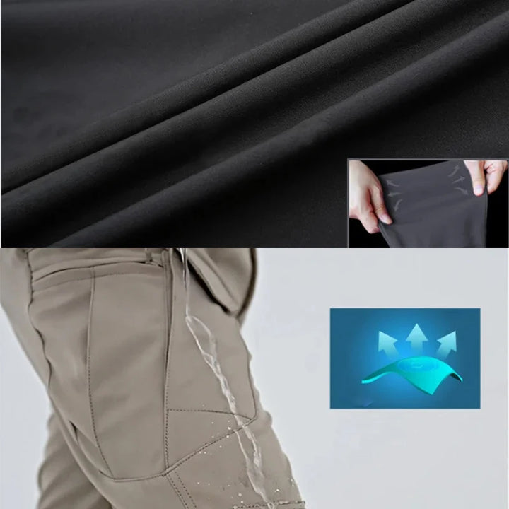 Men's Spring Autumn Tactical Pants Climbing Hiking Camping Fishing Hunting Elastic Trousers Quick Dry Trekking Sports Oversized